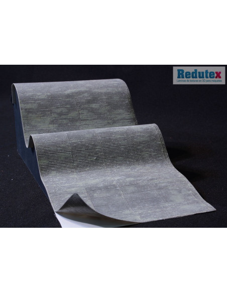 076TI121 Corrugated Tin Roof (Polychrome)