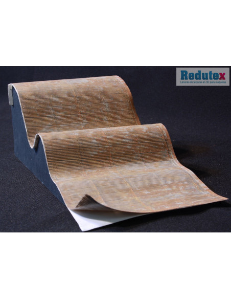 REDUTEX 076TI122  Tejado Industrial Metálico Corrugado Policromado