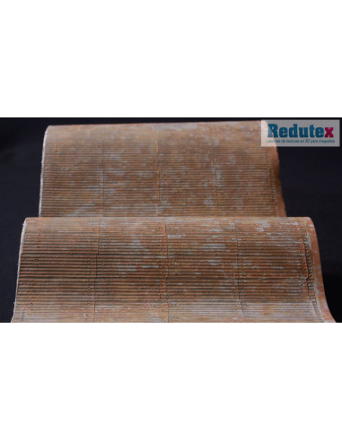 REDUTEX  076TI122 Corrugated Tin Roof polychrome