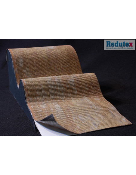 REDUTEX  076TI222 Corrugated Tin Roof Vertical polychrome