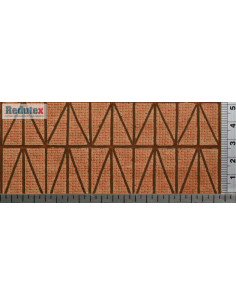 REDUTEX 087EL222 Kreuz Brick Gitter  polychrome