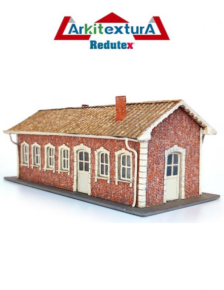 MZA Train Station Construction Kit - N Scale MZA Train Station Construction Kit - N Scale