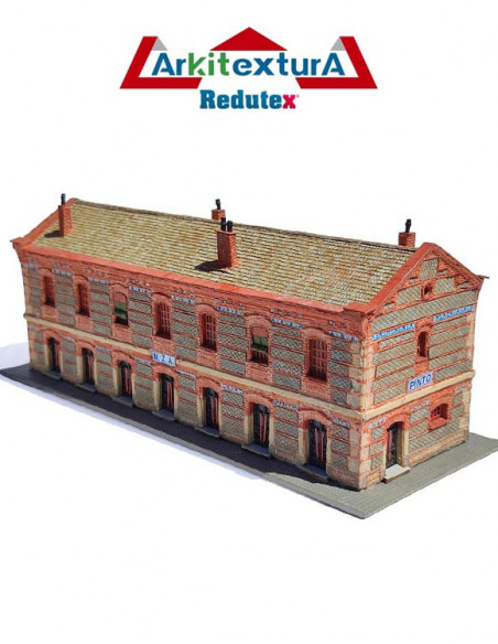 Kit - Pinto Railway Station , compatible with its 5 twin stations of the MZA line.